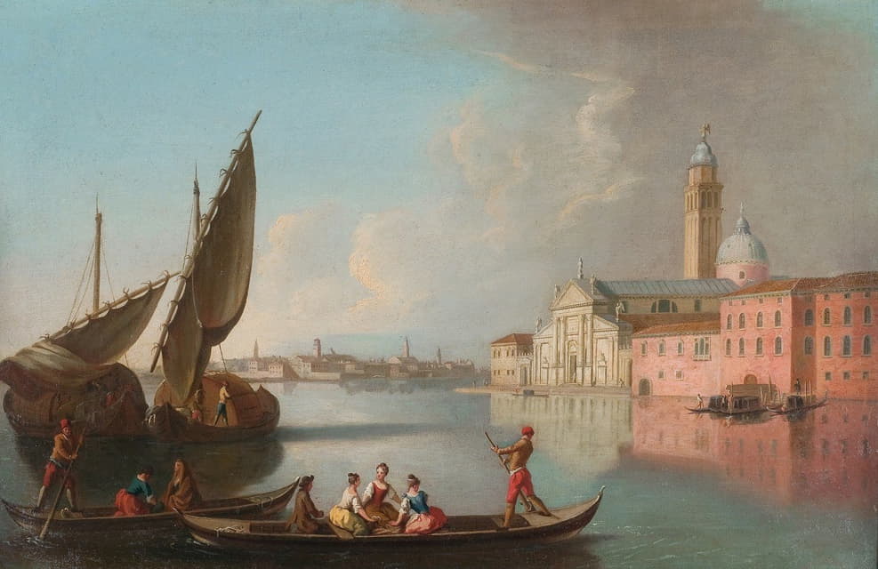 Johann Richter - View of Venice with San Giorgio Maggiore