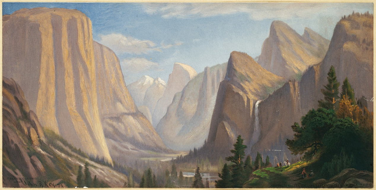 John Ross Key - Yosemite Valley, Looking East from the Mariposa Trail
