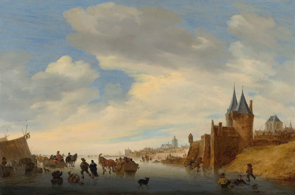 Jacob Salomonsz. van Ruysdael - Winter Landscape at Arnhem