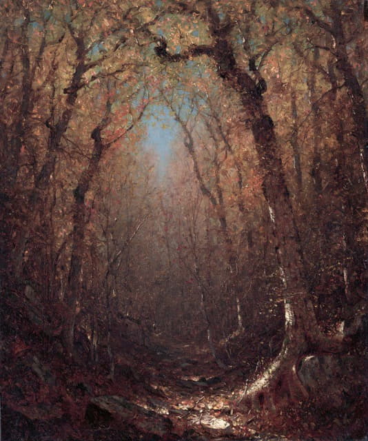 Sanford Robinson Gifford - Autumn, a Wood Path
