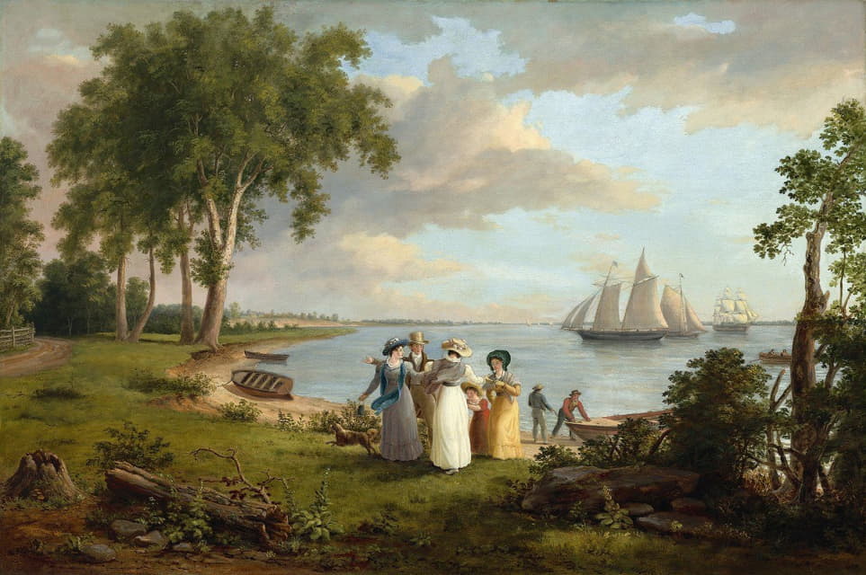Thomas Birch - View of the Delaware near Philadelphia
