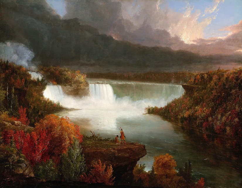 Thomas Cole - Distant View of Niagara Falls