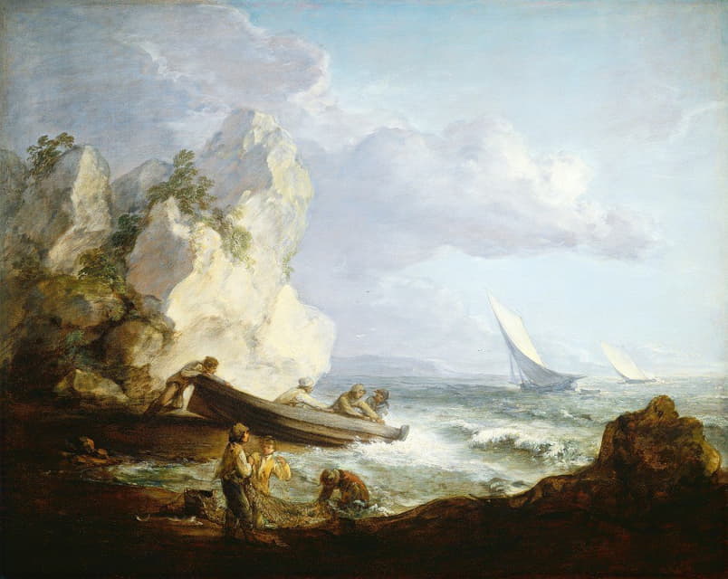 Thomas Gainsborough - Seashore with Fishermen