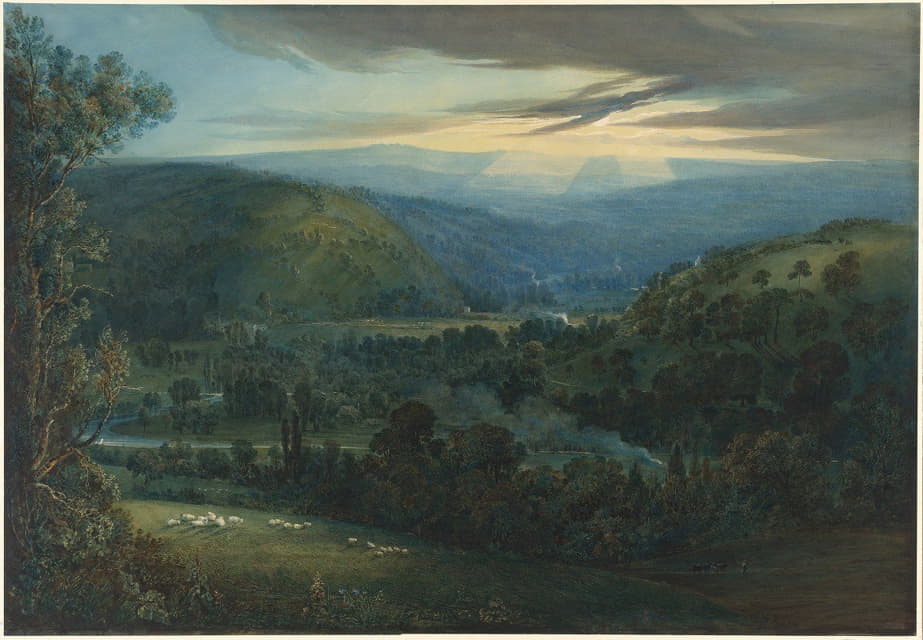 William Turner of Oxford - Dawn in the Valleys of Devon