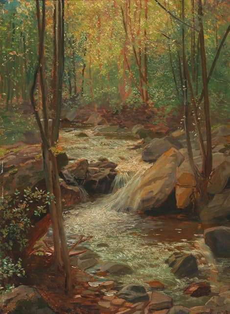 Alexander Demetrius Goltz - Woodland Stream