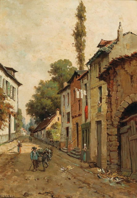 Alexandre René Veron - Street Scene