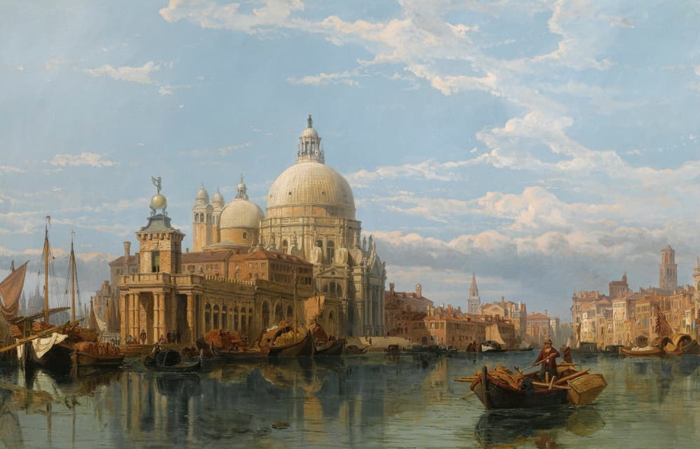 George Clarkson Stanfield - Santa Maria Della Salute, Venice