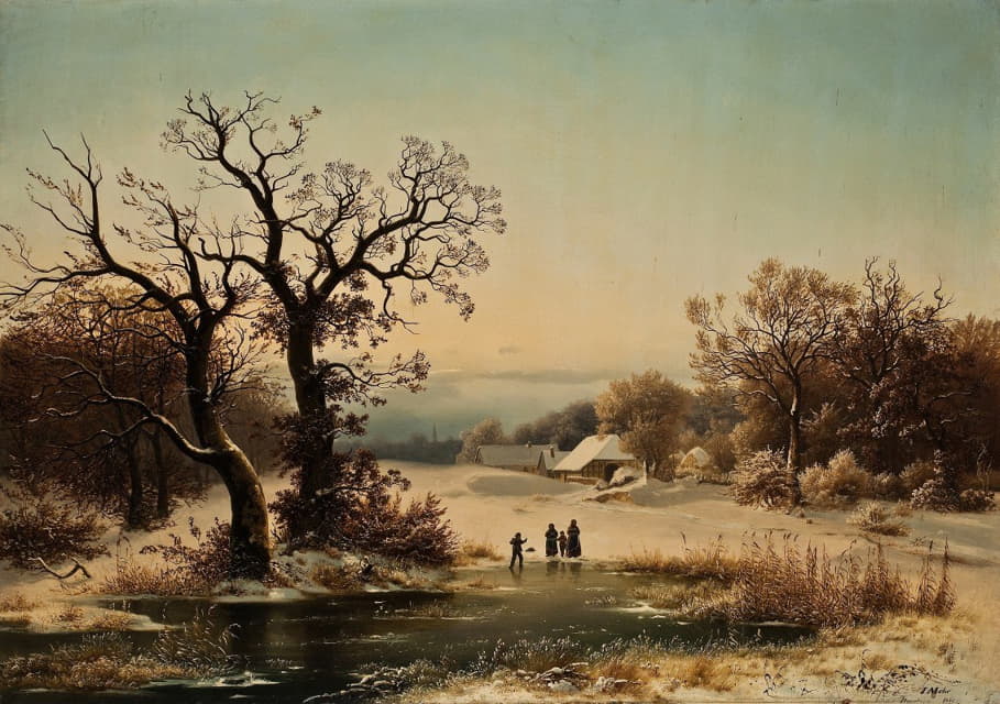 Johann Mohr - Winter Landscape From Bordesholm