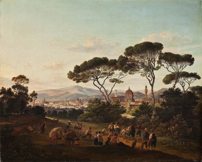 Joseph Steingrübel - View Of Florence
