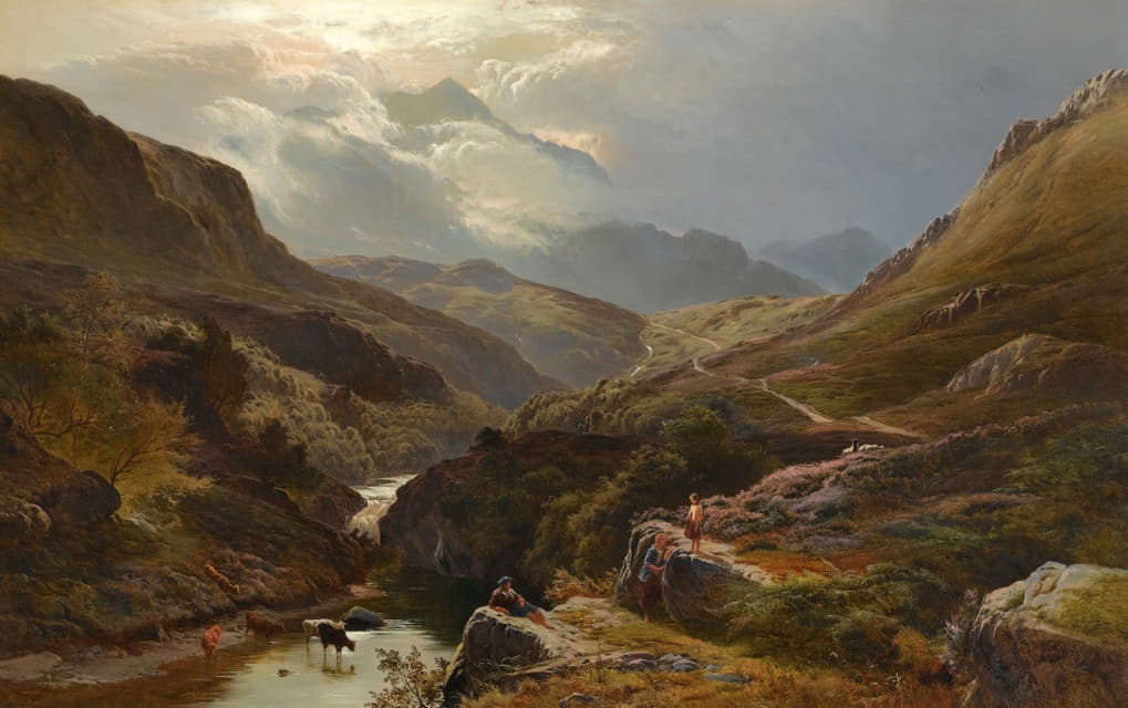 Sidney Richard Percy - On The Road To Loch Turret, Crieff