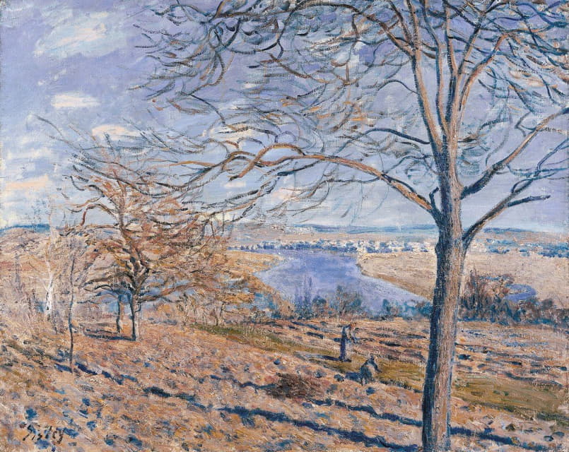 Alfred Sisley - Banks of the Loing, Autumn Effect