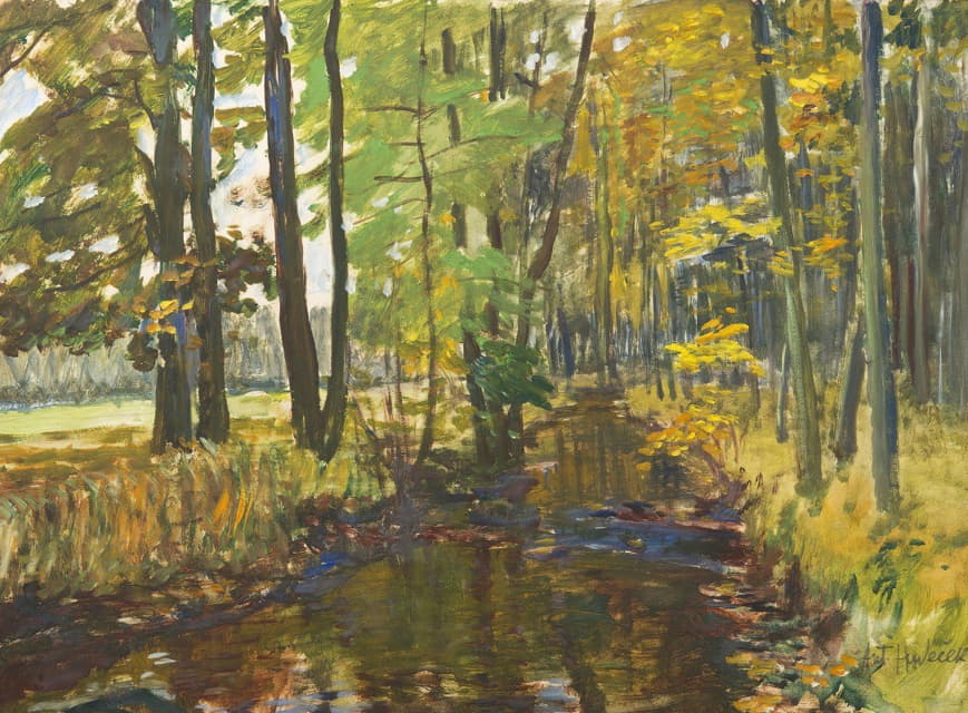 Antonín Hudeček - Brook In The Forest