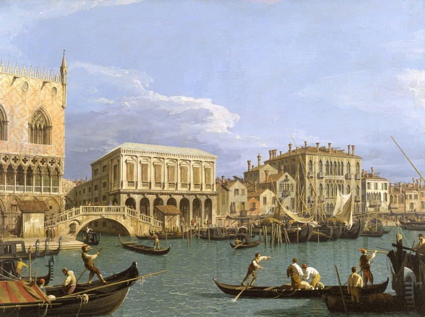 Canaletto - View of the Riva degli Schiavoni, Venice