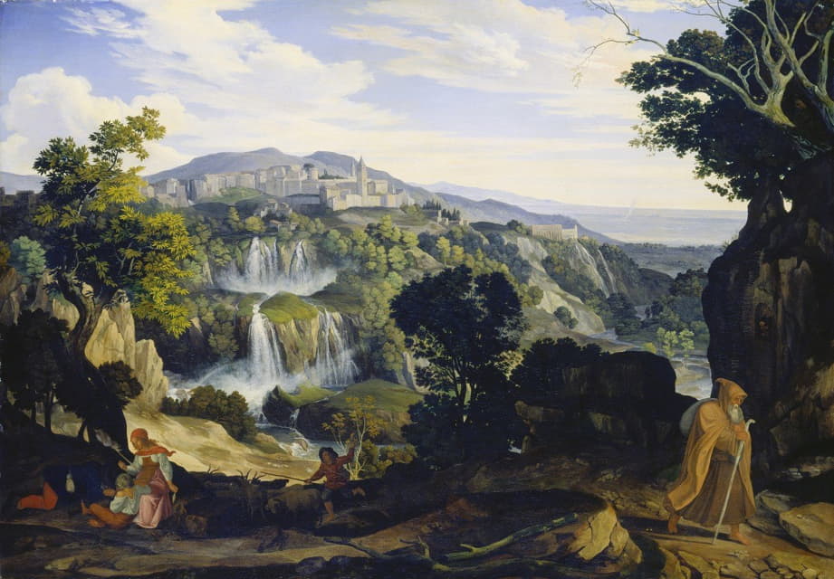 Carl Philipp Fohr - The Waterfalls of Tivoli