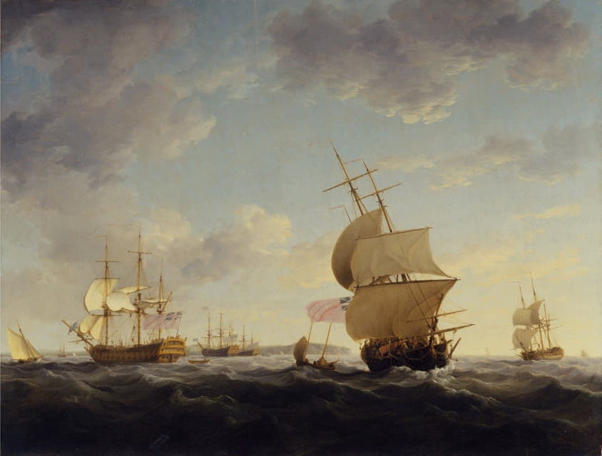 Charles Brooking - Shipping in the English Channel