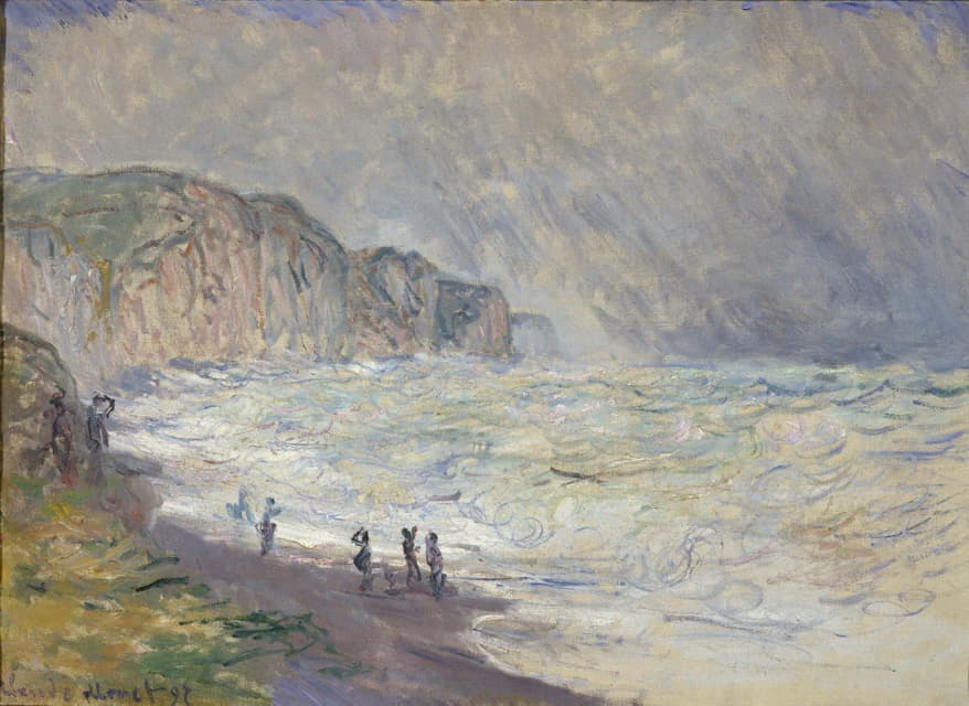 Claude Monet - Heavy Sea at Pourville