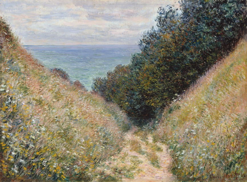 Claude Monet - Road at La Cavée, Pourville