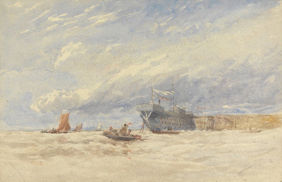 David Cox - On the Medway