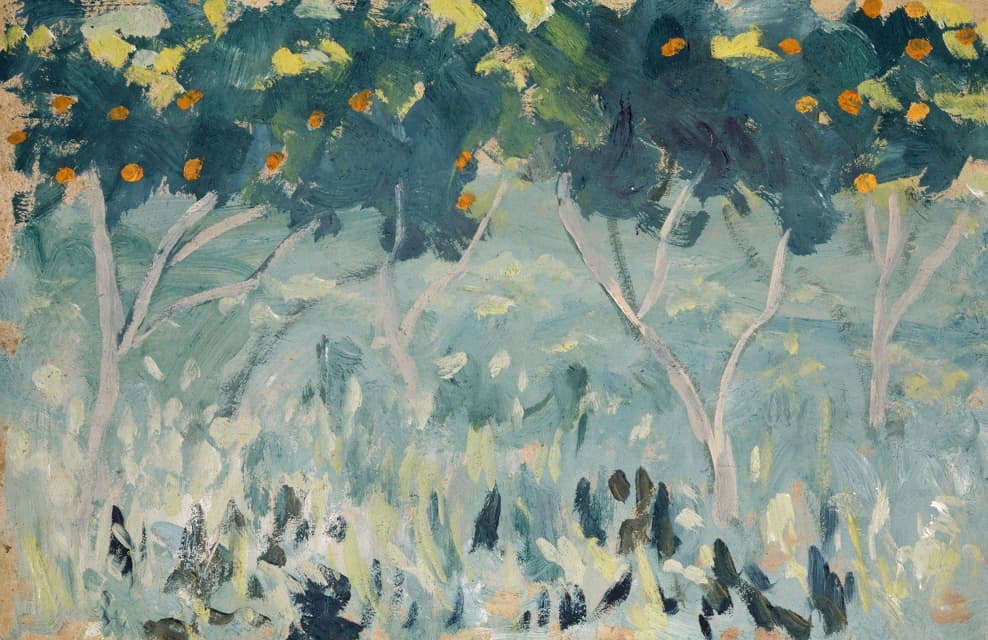 Ernst Schiess - Orange Trees