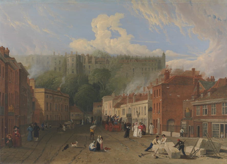 George Vincent - A View of Thames Street, Windsor