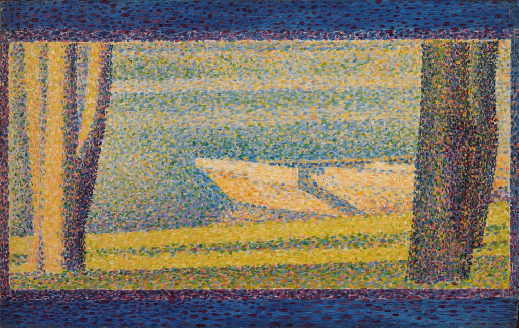Georges Seurat - Moored Boats and Trees