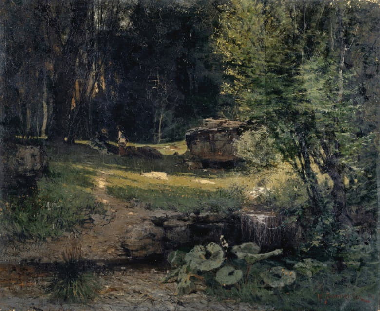 Hans Sandreuter - Interior of a Forest