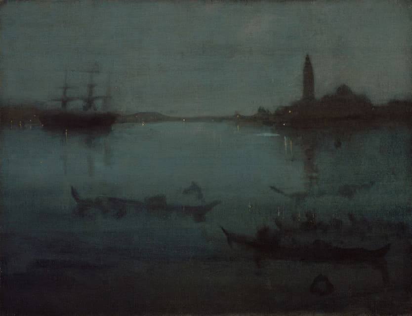 James McNeill Whistler - Nocturne in Blue and Silver- The Lagoon, Venice