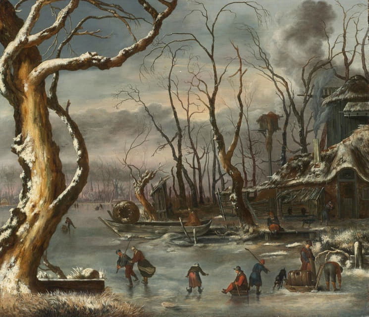 Jan Van Kessel The Elder - A Winter Landscape