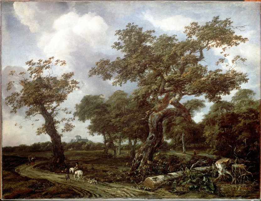 Jan Van Kessel The Elder - A Wood near The Hague, with a view of the Huis ten Bosch
