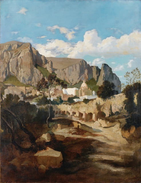 Jean-Joseph-François Bellel - View Of The Capri monastery