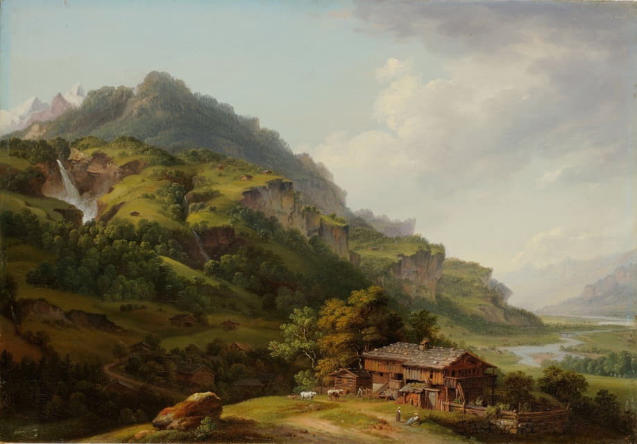 Johann Ludwig Aberli - The Oberhasli Valley