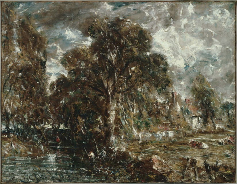 John Constable - On the River Stour