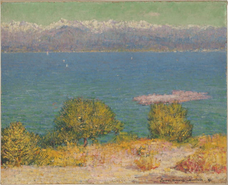 John Peter Russell - Landscape, Antibes (The Bay of Nice)