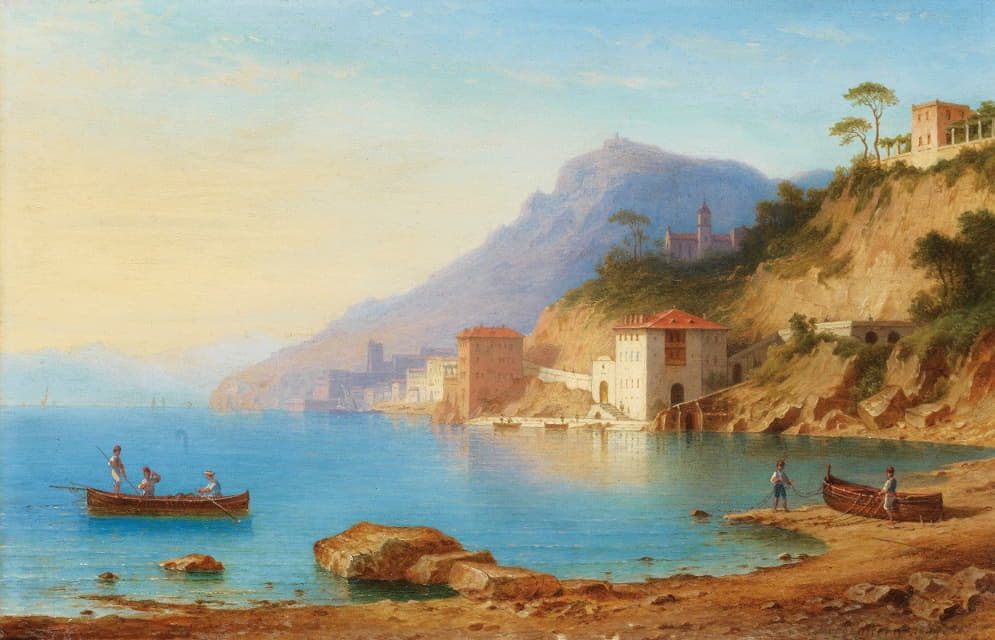 Karl-Ernst Morgenstern - View Of The Amalfi Coast