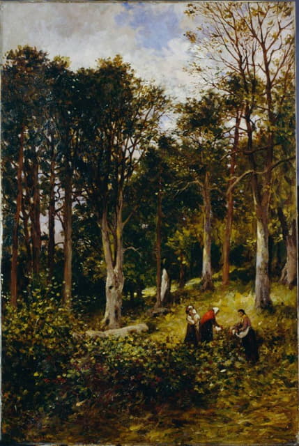 Kate S. Brodie - Landscape (Four Figures in a Wood)