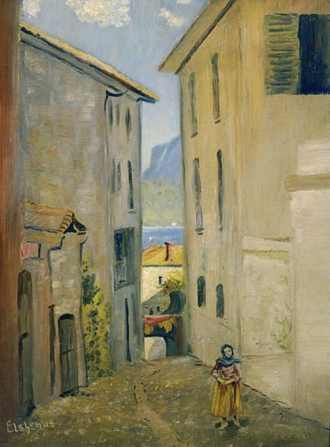 Louis Michel Eilshemius - Street in Lugano