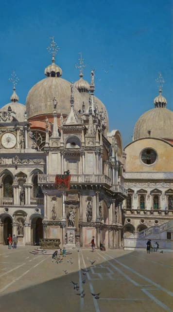 Martin Rico y Ortega - Courtyard of the Palace of the Dux of Venice