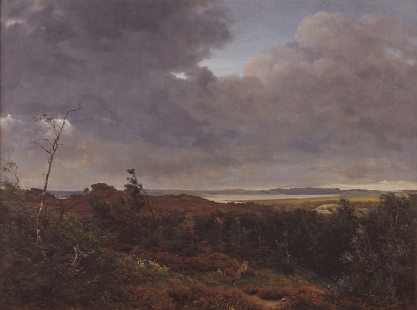 P. C. Skovgaard - View of Frederiksværk from Tisvilde Wood, North Zealand