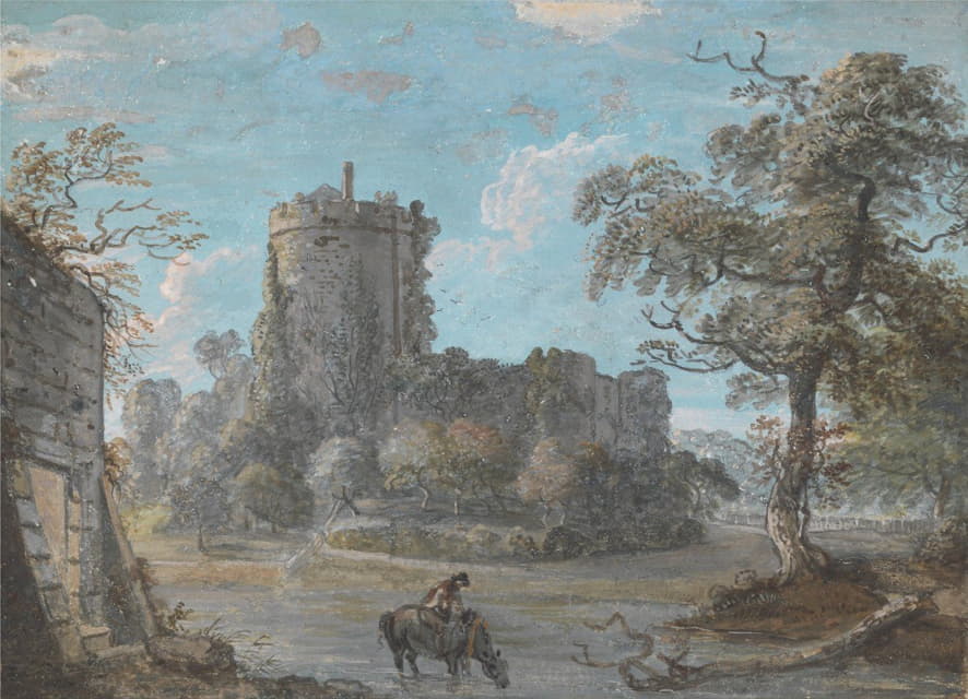 Paul Sandby - The Entrance to Chepstow Castle