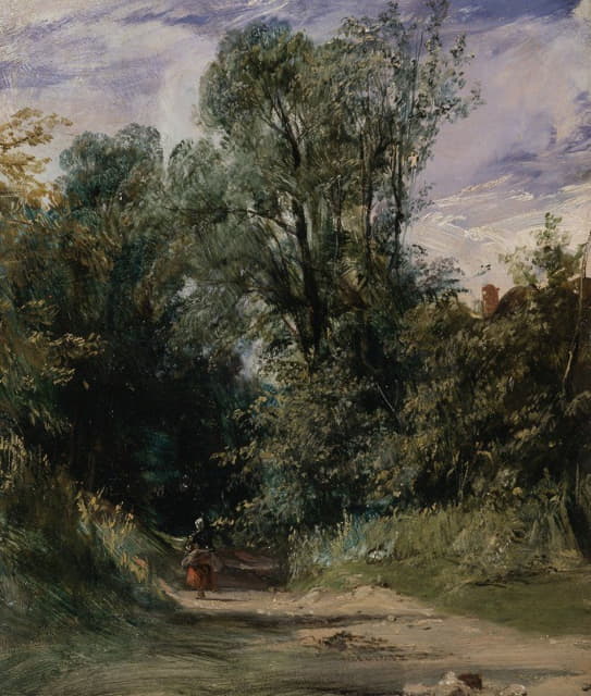 Richard Parkes Bonington - A Wooded Lane
