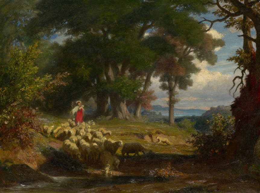 Robert Zünd - The Good Shepherd