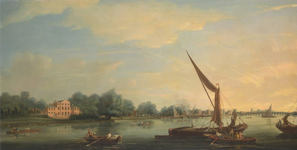 Thomas Whitcombe - The Thames at Chelsea