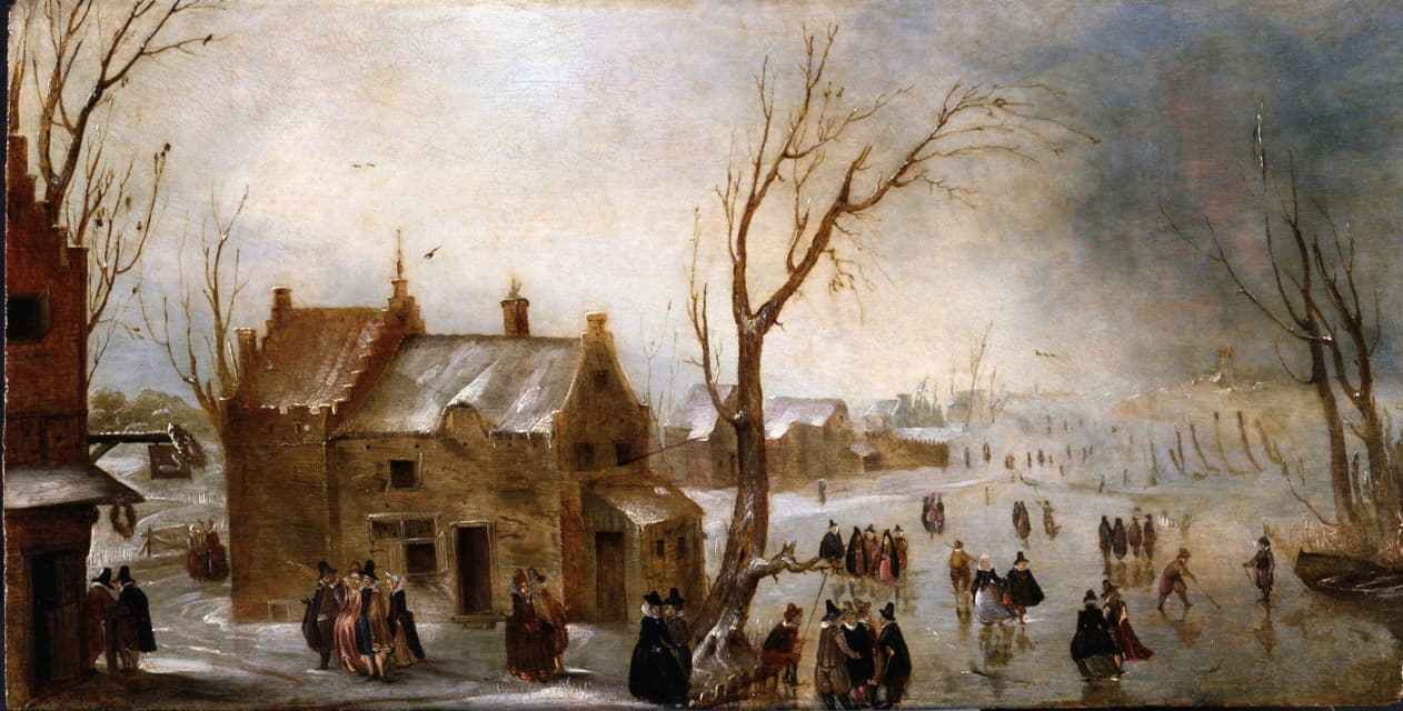 Anonymous - A Winter Scene on the Ice