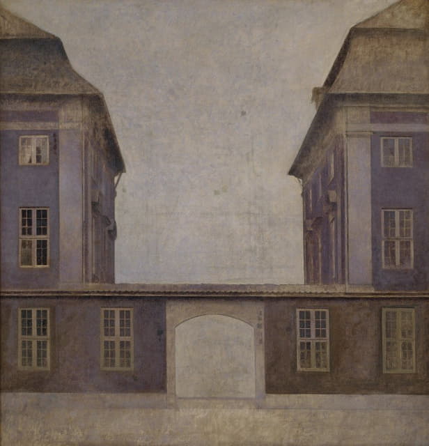 Vilhelm Hammershøi - The Buildings of the Asiatic Company, seen from St. Annæ Street