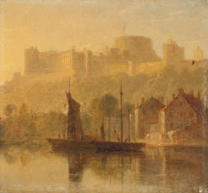 泰晤士河上的温莎城堡