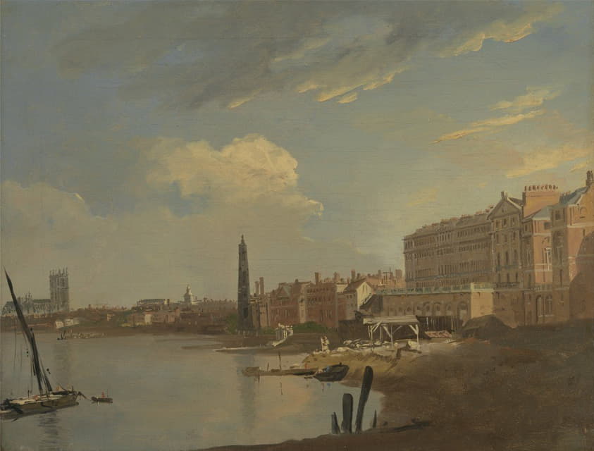 William Hodges - The Thames and the Adelphi