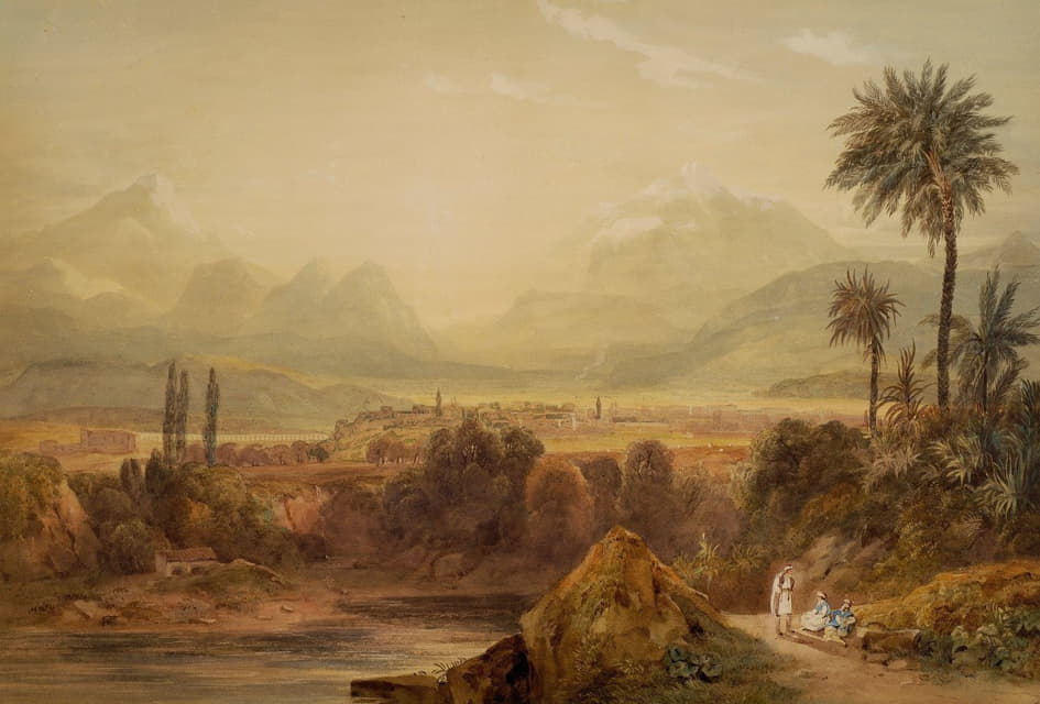 Williams Hugh William - View of Thebes