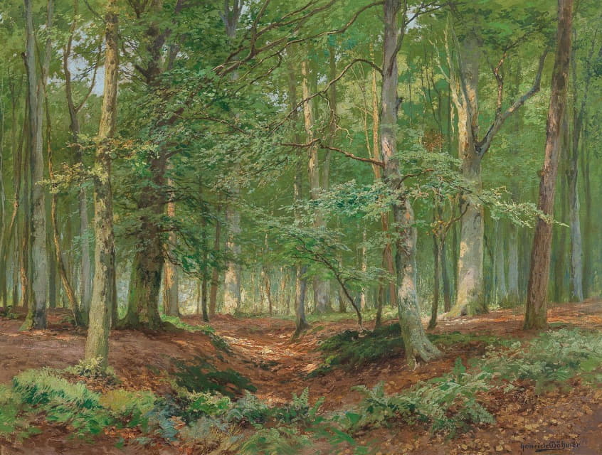 Heinrich Böhmer - A Forest Glade