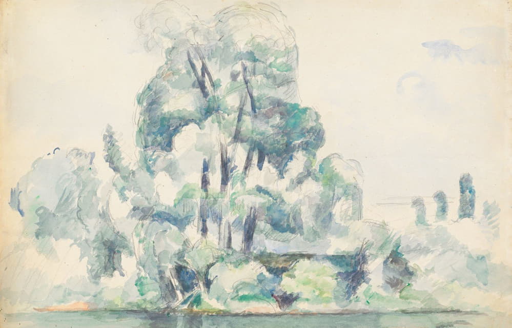 Paul Cézanne - Banks of the Seine at Médan