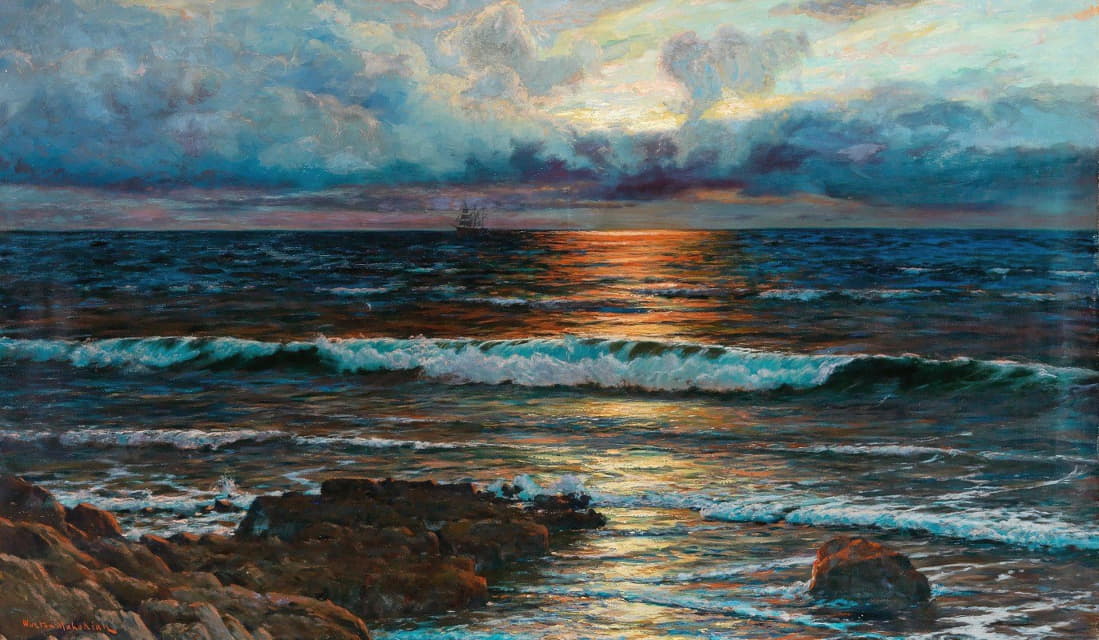 Vartan Makhokhian - Sunset on the Seashore
